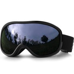 SPOSUNE Ski Goggles Over Glasses with Dual lens, Anti-fog Anti-UV Snow Goggle for Men Women Youth Skiing Snowmobile