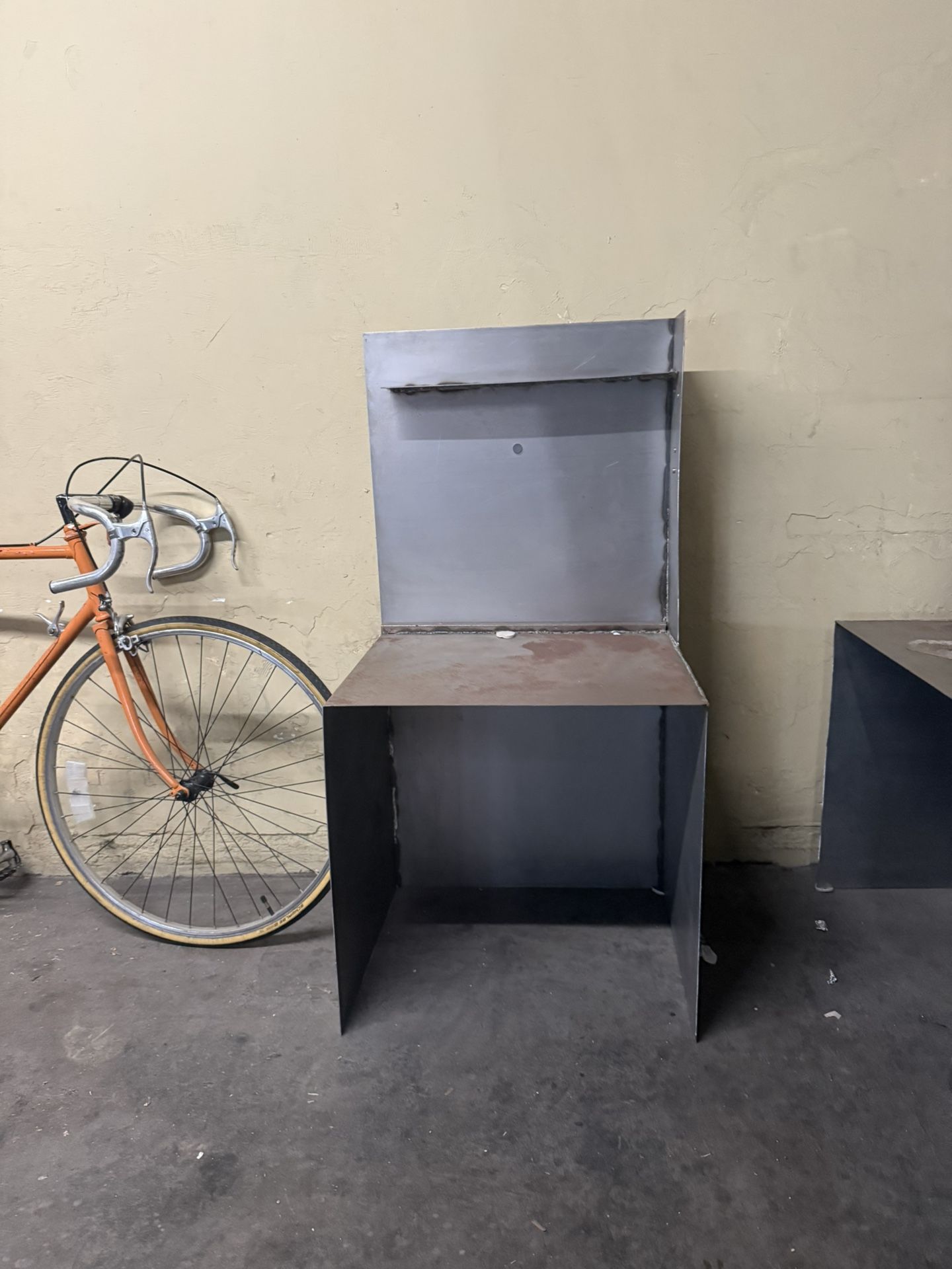 2 custom metal desks/tables