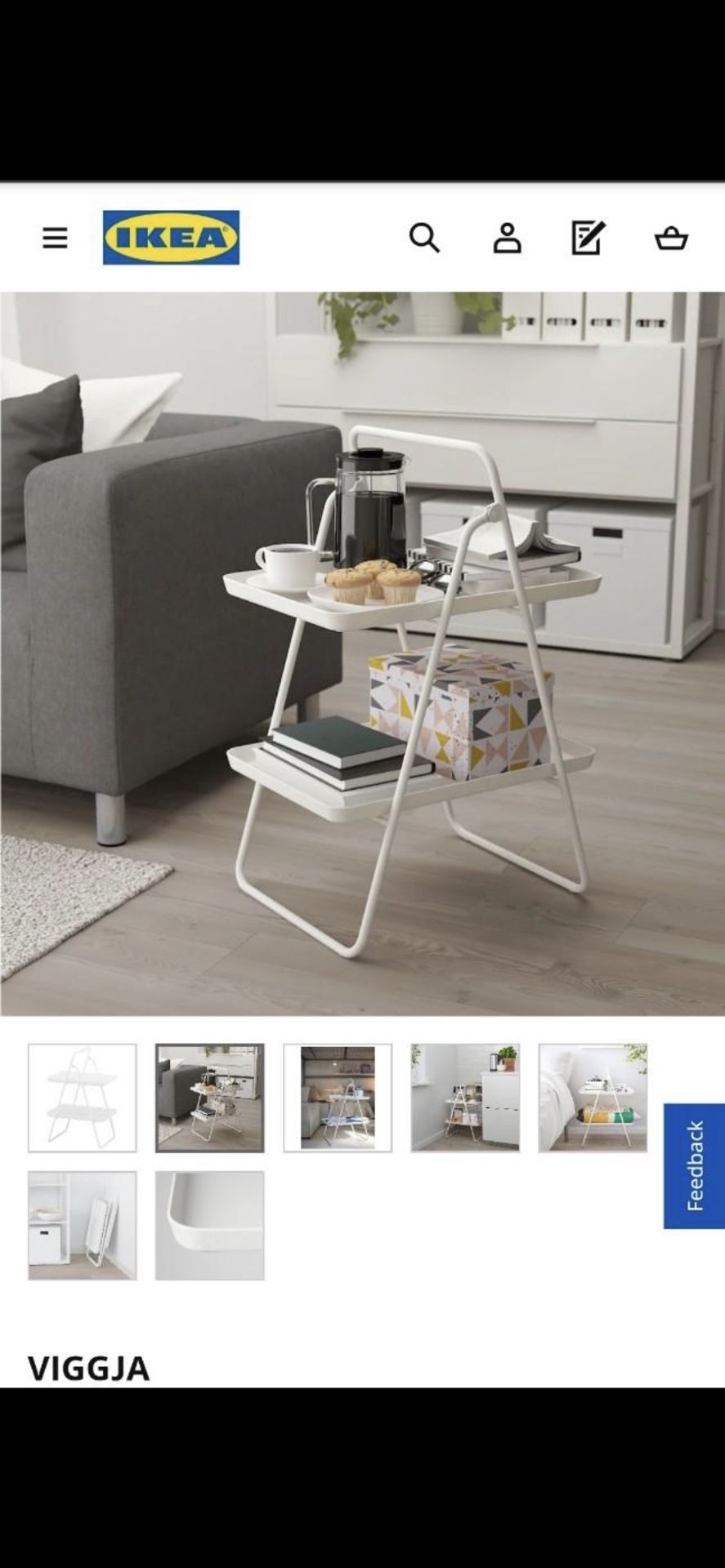 IKEA VIGGJA tray stand 2 layer