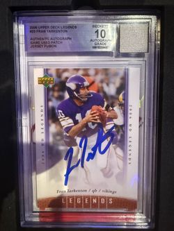 Fran Tarkenton Auto/Patch Card
