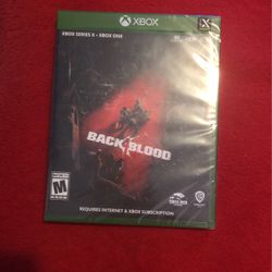 Back4blood For Xbox Series X And Xbox One-Brand New