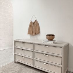 Restored Rattan Dresser