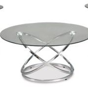 Selling All Three Glass Coffee Tables, One Large, 2x Small