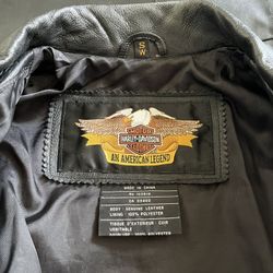 Harley Davison Leather Jacket & Chaps Set