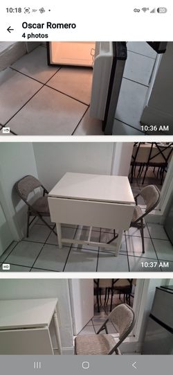 Small table can seat 2 to 4 people  with 2 chairs