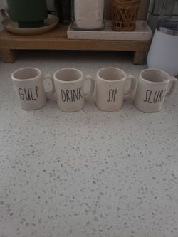 Rae Dunn Mini Mugs Set Of 4