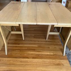 Heywood Wakefield Drop Leaf Table-2 Leaves