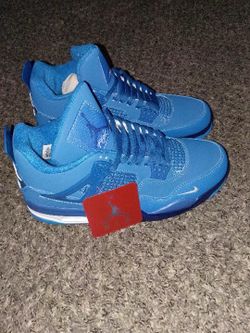 Jordan 4s brick by brick blue