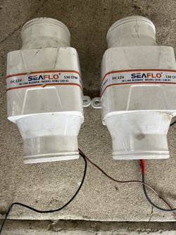 SEAFLO In-line Blower DC 12v 130 CFM 2.5 Amps
