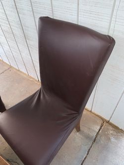 Wooden & Leather chairs