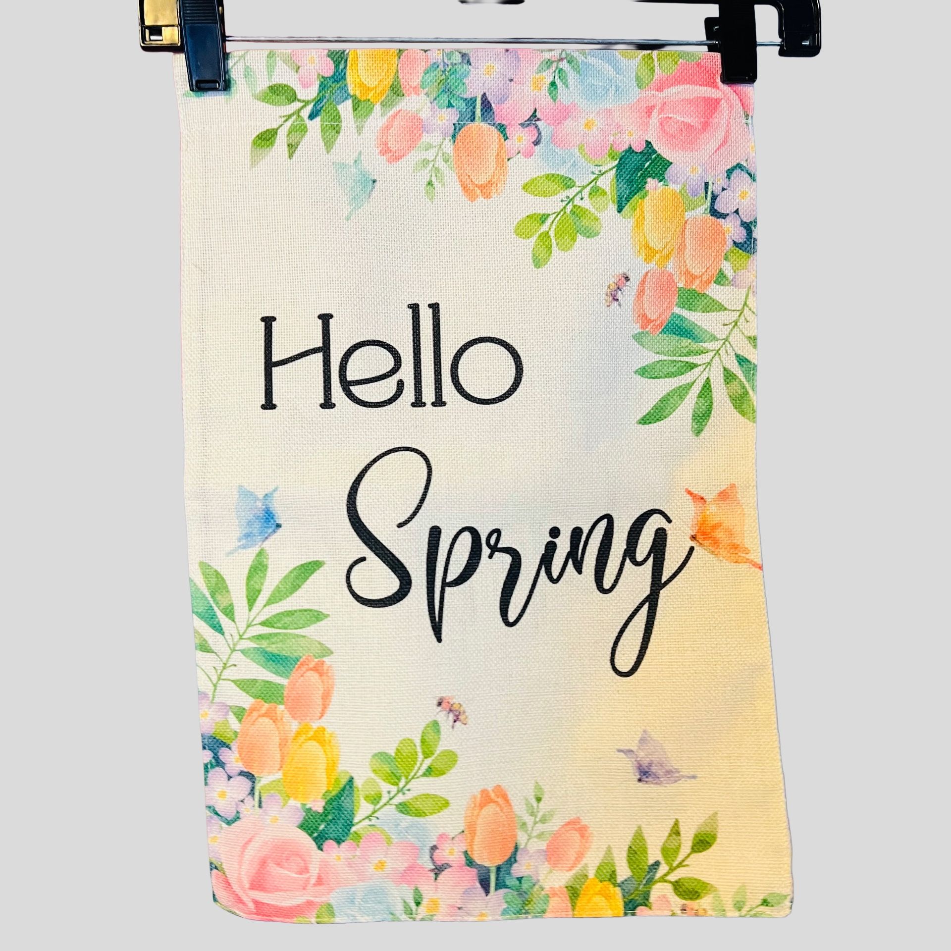 Hello Spring Outdoor Garden Flag 