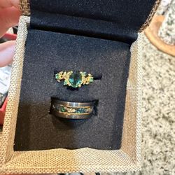 Silver 925 Ring Set Size 10