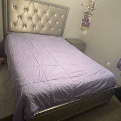Queen Bed Frame With Night Stand