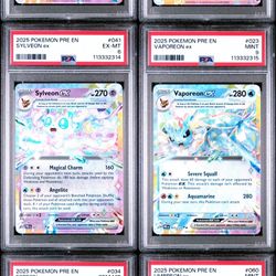 Prismatic Evolutions Ex Graded Slabs Lot (6 Slabs)