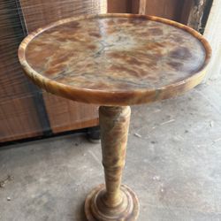 Italian Marble Plant Stand Side Table 