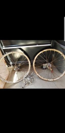 Old Skip Tooth rims, sprocket,crank Set