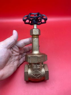NOS 1-1/4” Jenkins Bros Fig. 47-U Bronze Shut Off Gate Valve 125 WSP 200 OWG
