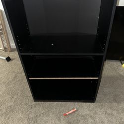 Black bookshelf