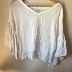 Flowy White Blouse