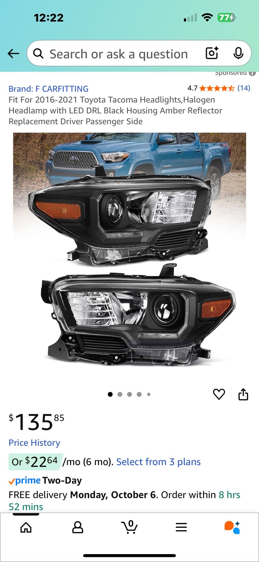 Tacoma Headlights 🌺