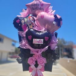 X-small Barbie Balloon Bouquet Available For Pick Up 🎀💐🎈