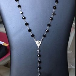 ❤️Valentines Handmade By Marele22 Genuine Stones Silver Chain Unisex Rosaries SALE $35 🍀