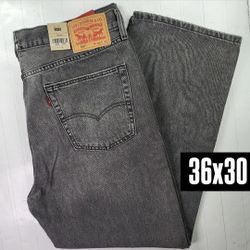 Levis 565 Loose Straight Gray Jeans