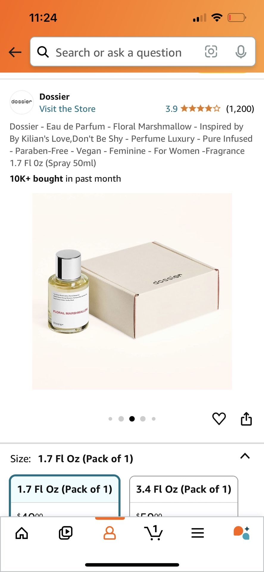 Dossier Floral Marshmallow Perfume