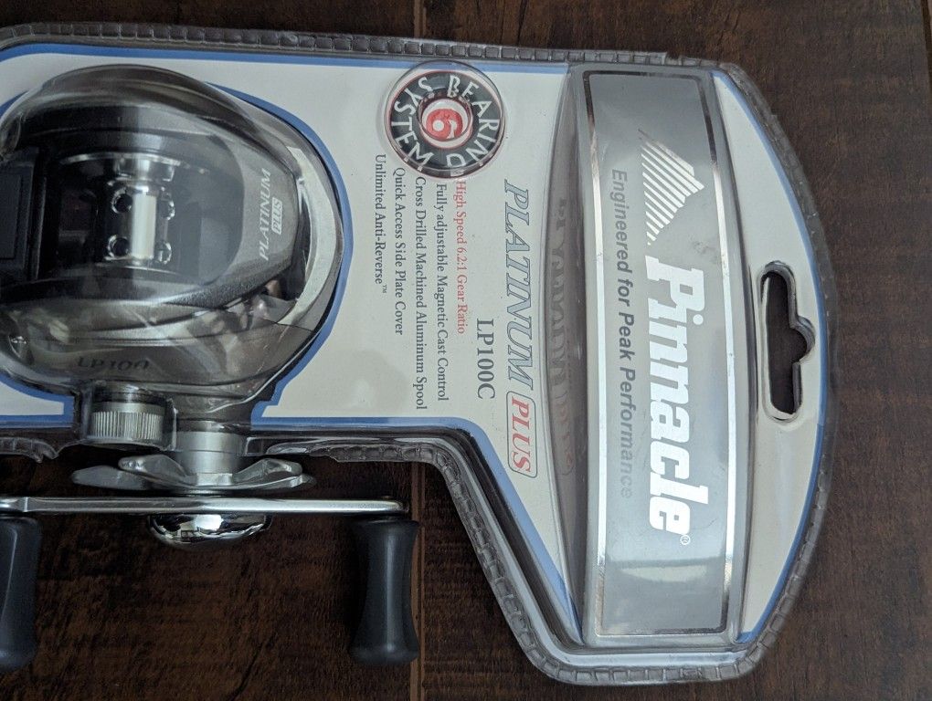 Pinnacle Platinum Plus LP100C Fishing Reel 6 Bearing System -  www.joarbit.com