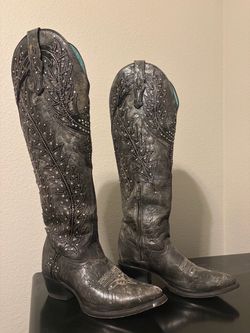 Corral Handcrafted tall cowgirl boots