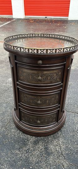 Pulaski Drum Side Table