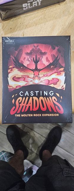 Casting shadows molten rock