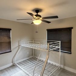 Bunk bed. Full At the bottom twin up top