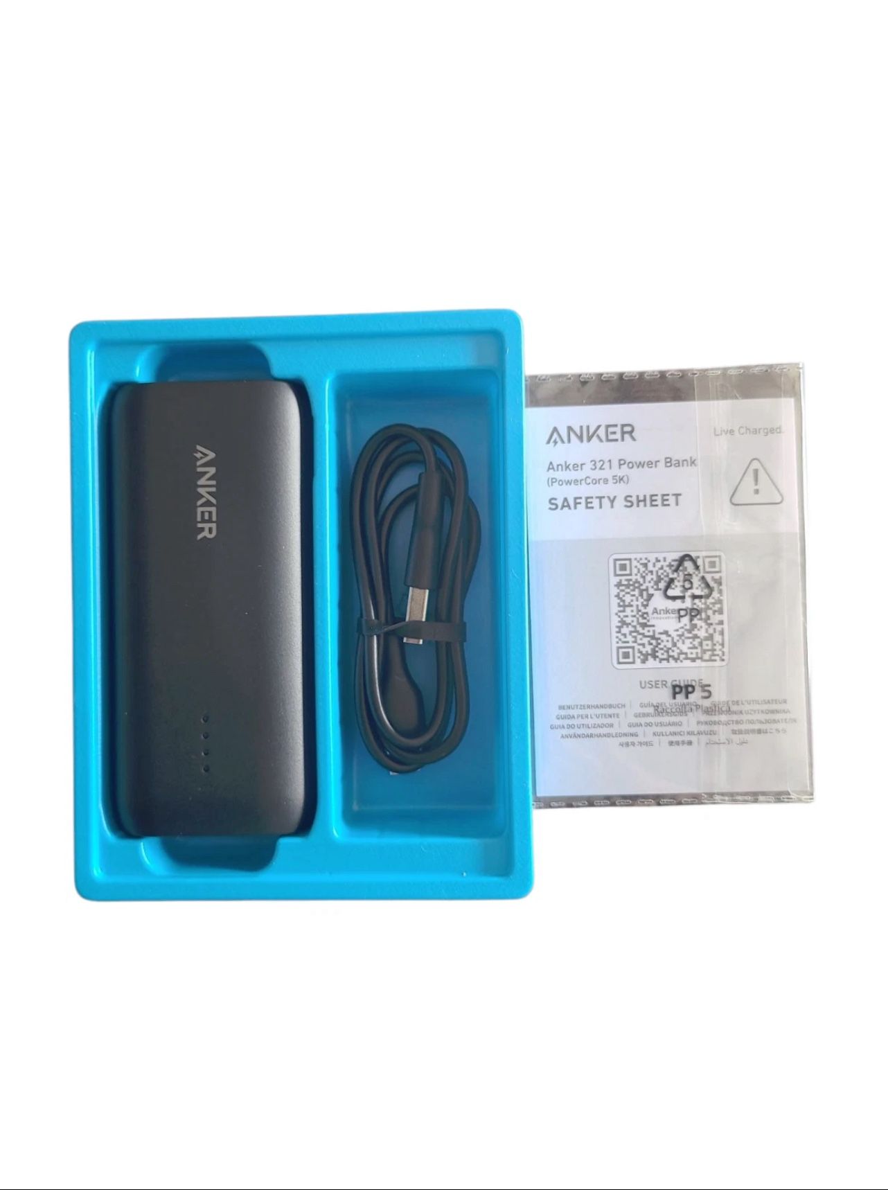 Anker 321 PowerCore Pocket Sized Power Bank 5000mAh 12W Portable Travel Ready