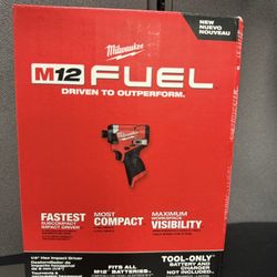 Milwaukee 1/4” Hex Impact Driver New