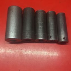 Snap On Tools STandar 1/2 Inch 6 Points 11/16;;3/4;;15/16::7/8;;1/1/8 