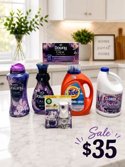 Laundry and Home Care Bundle: Downy, Tide, Clorox, and Air Wick