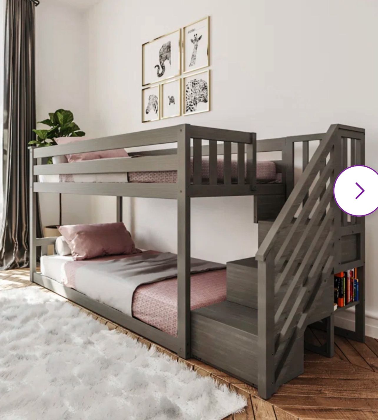 Twin Size Solid Wood Bunk Beds