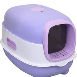 Extra Large Enclosed Cat Litter Box, Splashes Proof, Odor Control, Pet Supplies