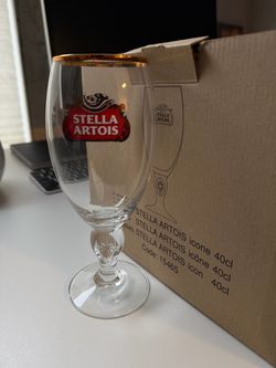 STELLA ARTOIS 6 beer glasses new