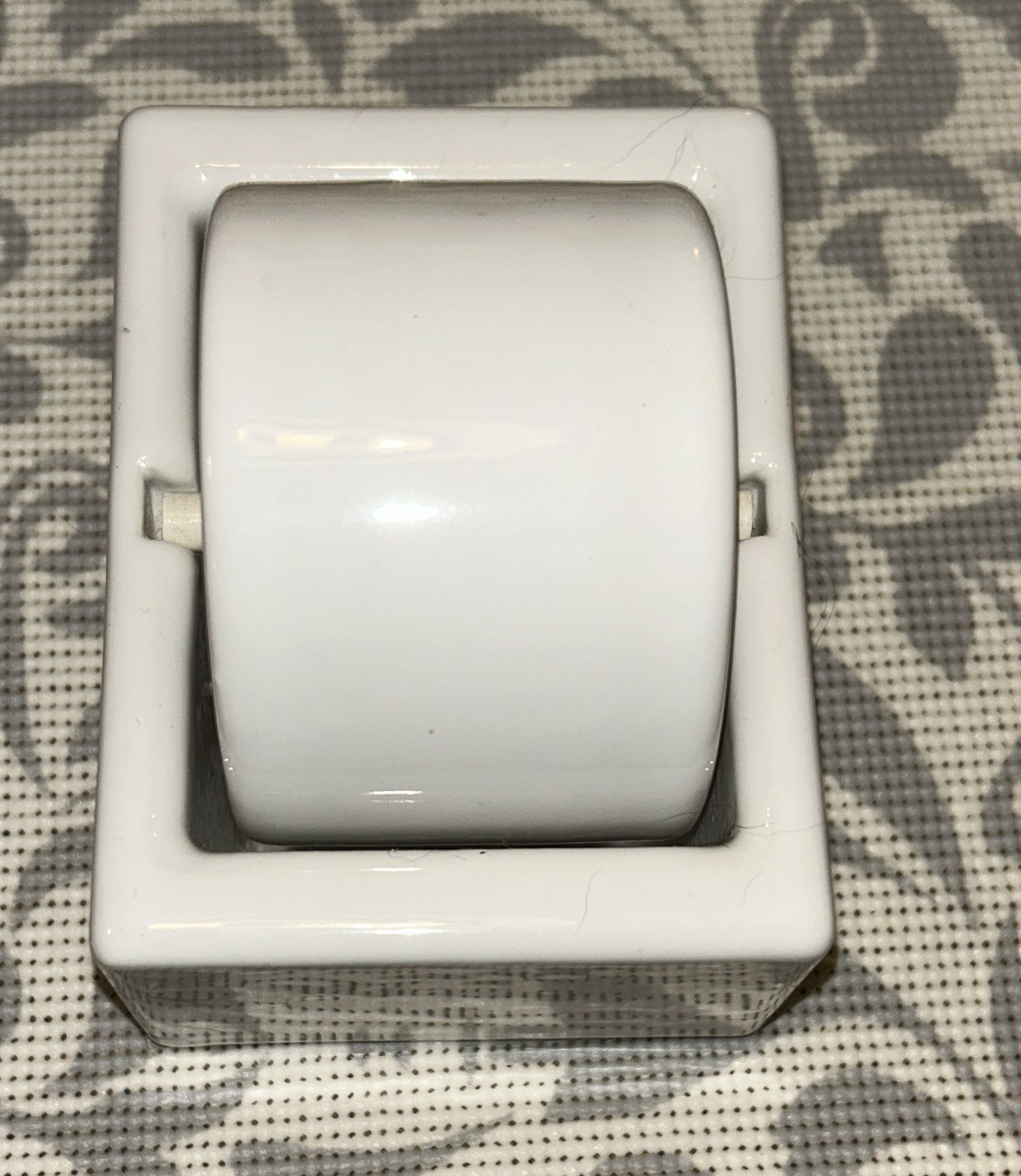 White Ceramic Vintage Stamp Moistener