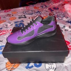 purple & black pradas
