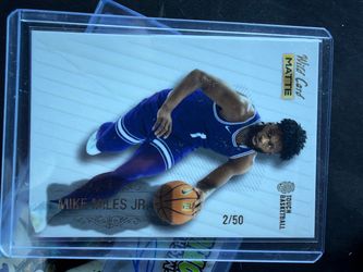Mike Miles Jr. Wild Card Matte Touch Basketball Card 2/50