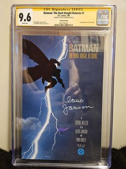 Batman the Dark Knight Returns #1 second printing Autographed by Klaus Janson