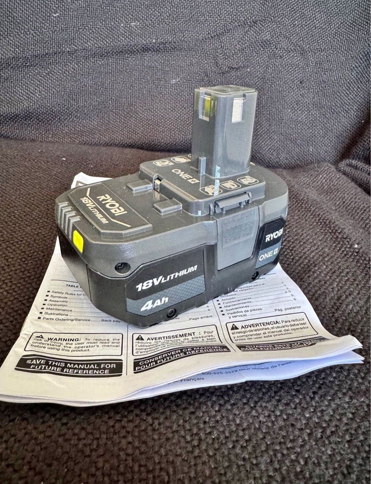 🔥 New Ryobi 18V 4ah Battery
