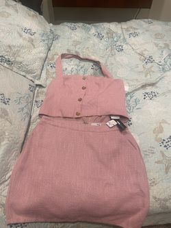 Pink Tweed Matching Set Fashion Nova XL Clothes