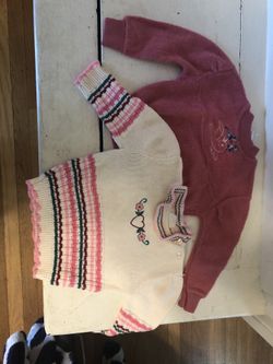 Girls vintage sweaters. So cute! 3t