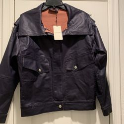Faux Leather Jacket Nocturne Brand New W Tags GORGEOUS 