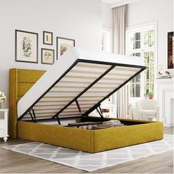Modern Full Size Lift Up Storage Bed