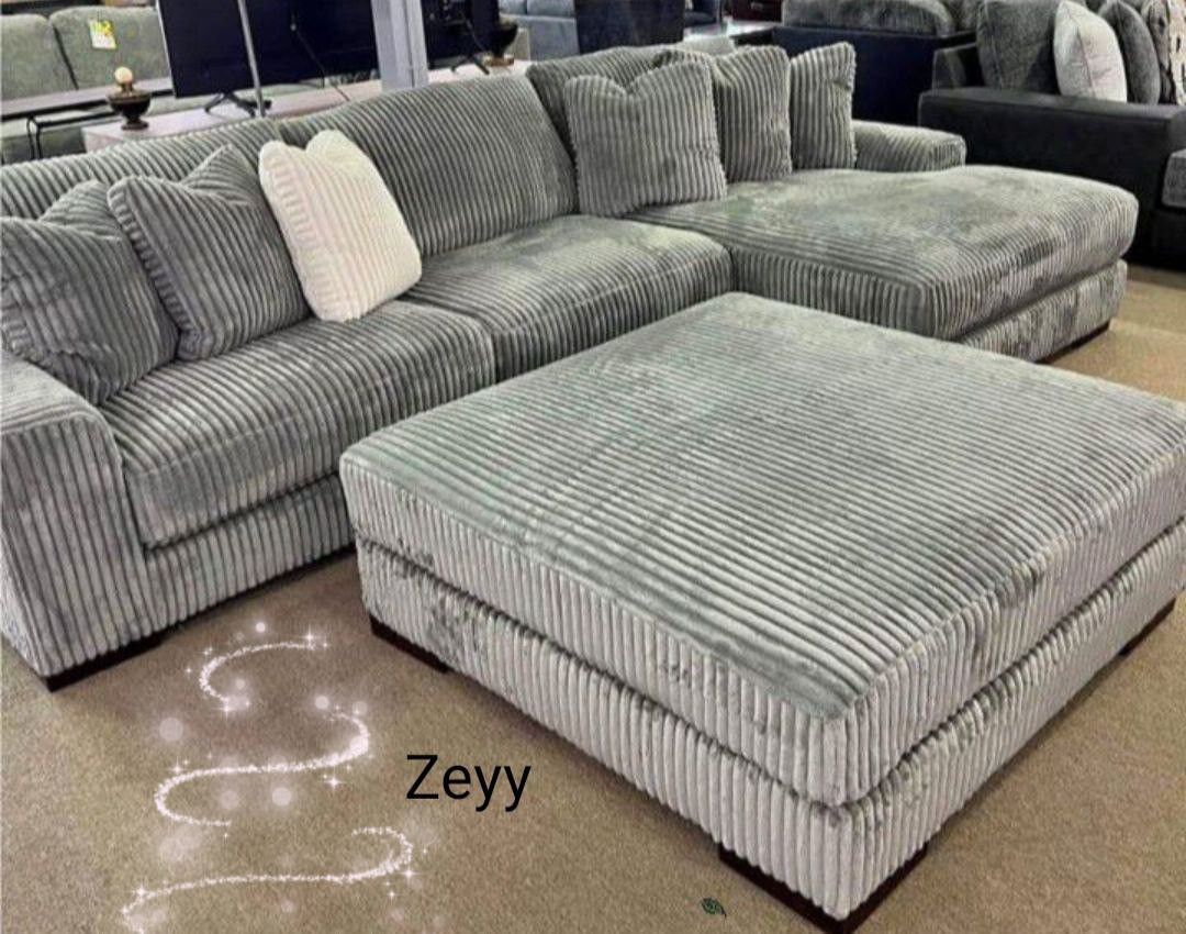 $10 Payment 👌 Hot Deal 🤝 Lindyn 3 Piece Sectional Sofa With Chaise/OTHER COLOR AVAİLABLE